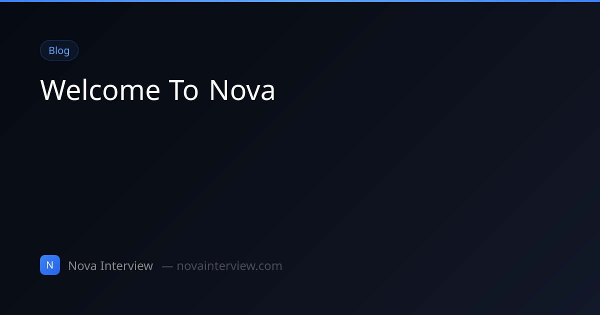 ทำไมเราถึงสร้าง Nova Interview: ช่องว่างในการเตรียมสัมภาษณ์ | Nova ...